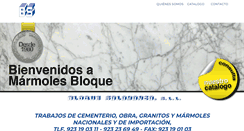 Desktop Screenshot of marmolesbloque.com
