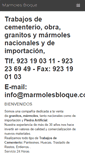 Mobile Screenshot of marmolesbloque.com