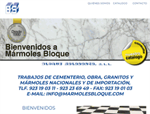 Tablet Screenshot of marmolesbloque.com
